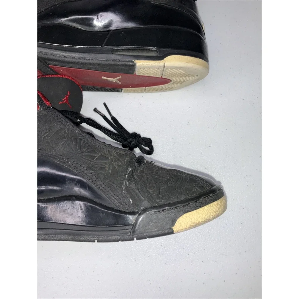 Nike Air‎ Jordan Dub-Zero Sneakers Basketball Black White Red 311047-061 Sz 6.5Y